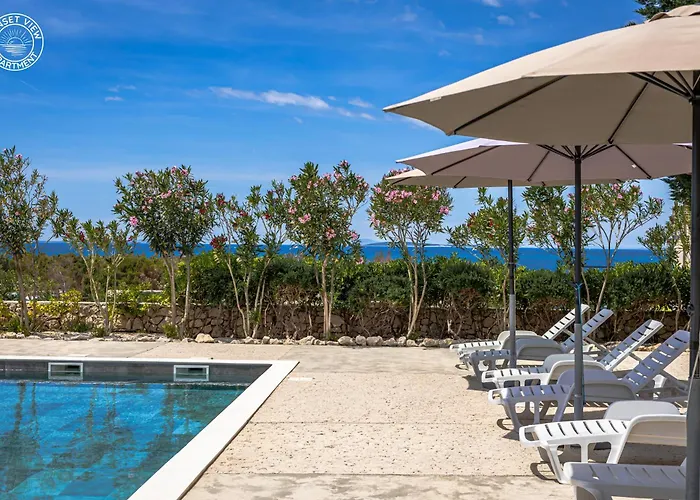 Sunset View - Modern Two Bedroom With Amazing Sea View And Pool Διαμέρισμα Povljana